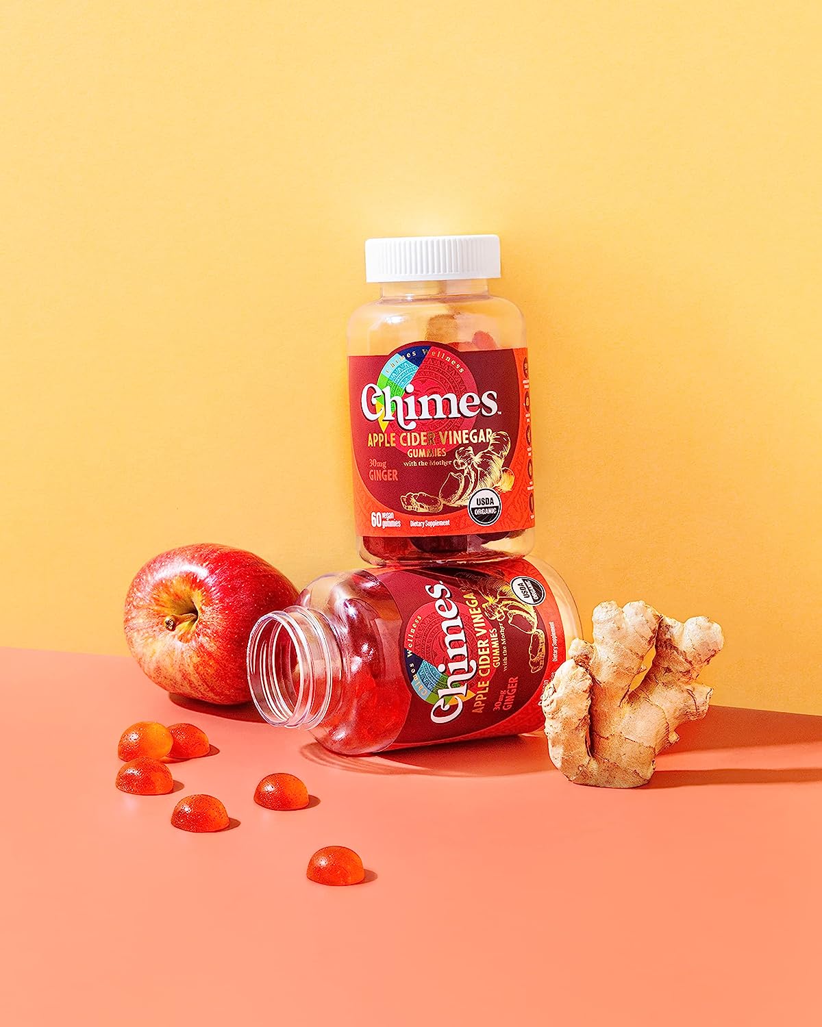 Organic Apple Cider Vinegar Gummies + Ginger – Chimes Gourmet